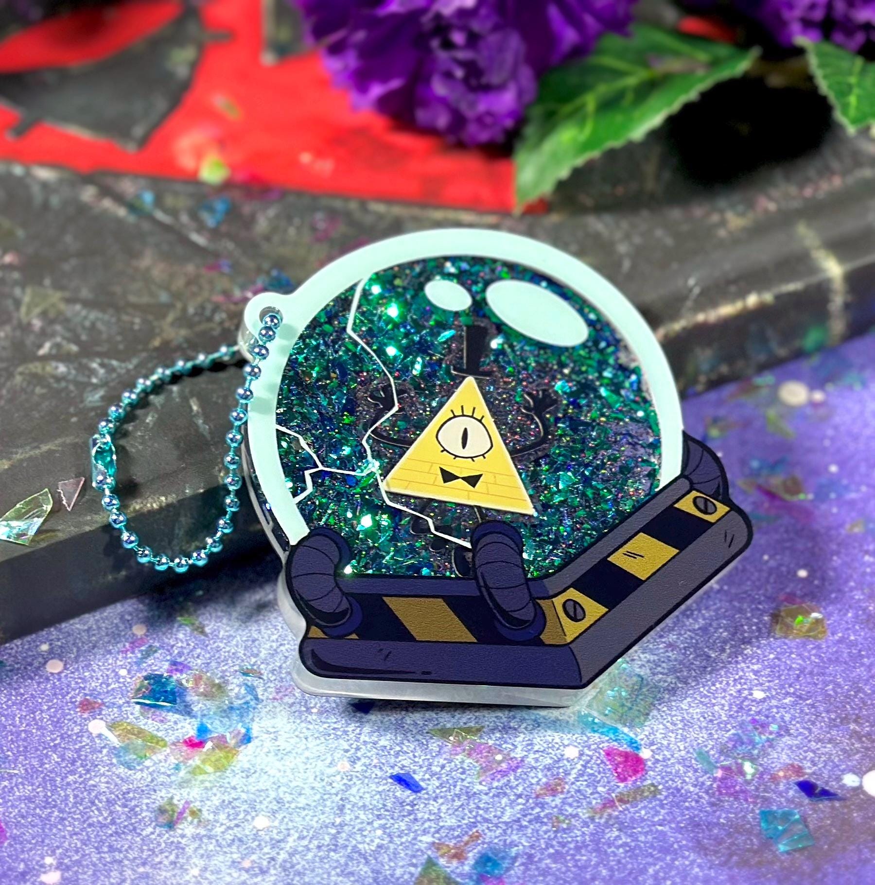 Bill Cipher Liquid Shaker Charm