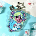 Noelle Glitter Keychain