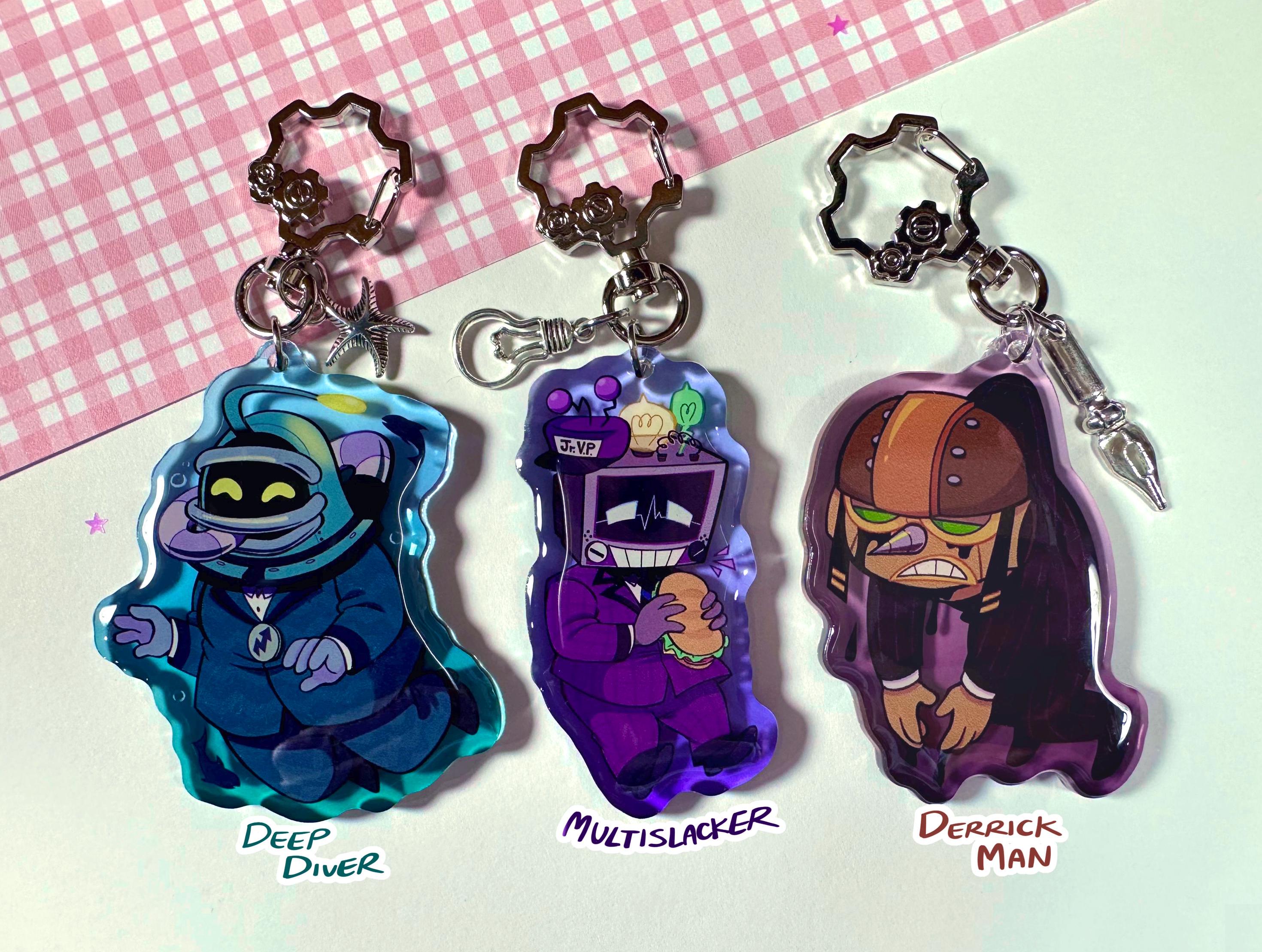 Toontown Corporate Clash Manager Cog Keychains
