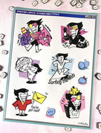 Spamton Clip Art Sticker Sheet