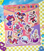 The Amazing Digital Circus Sticker Sheet