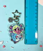 Noelle Glitter Keychain