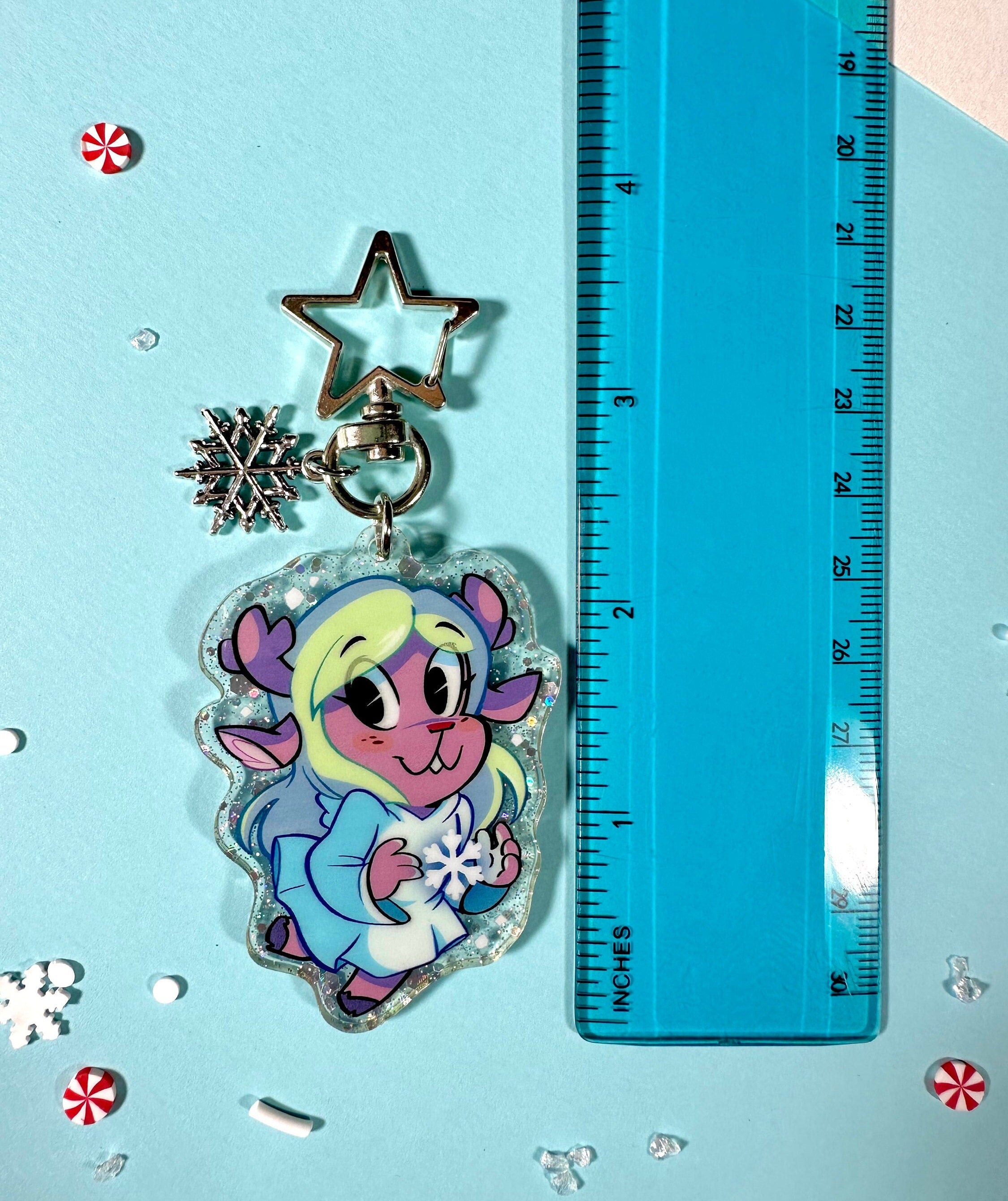 Noelle Glitter Keychain