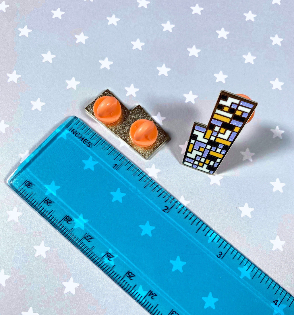Missingno Glitter Pin