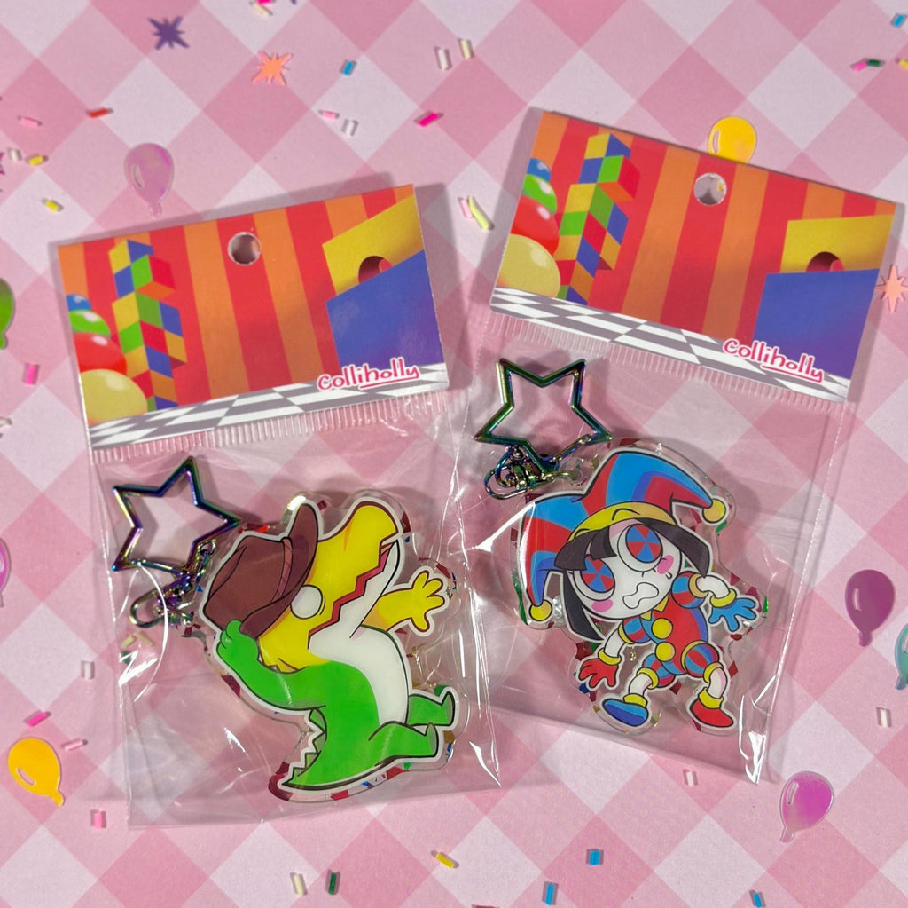 Pomni and Gummigoo Keychains