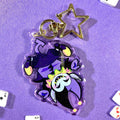 Jevil Glitter Keychain