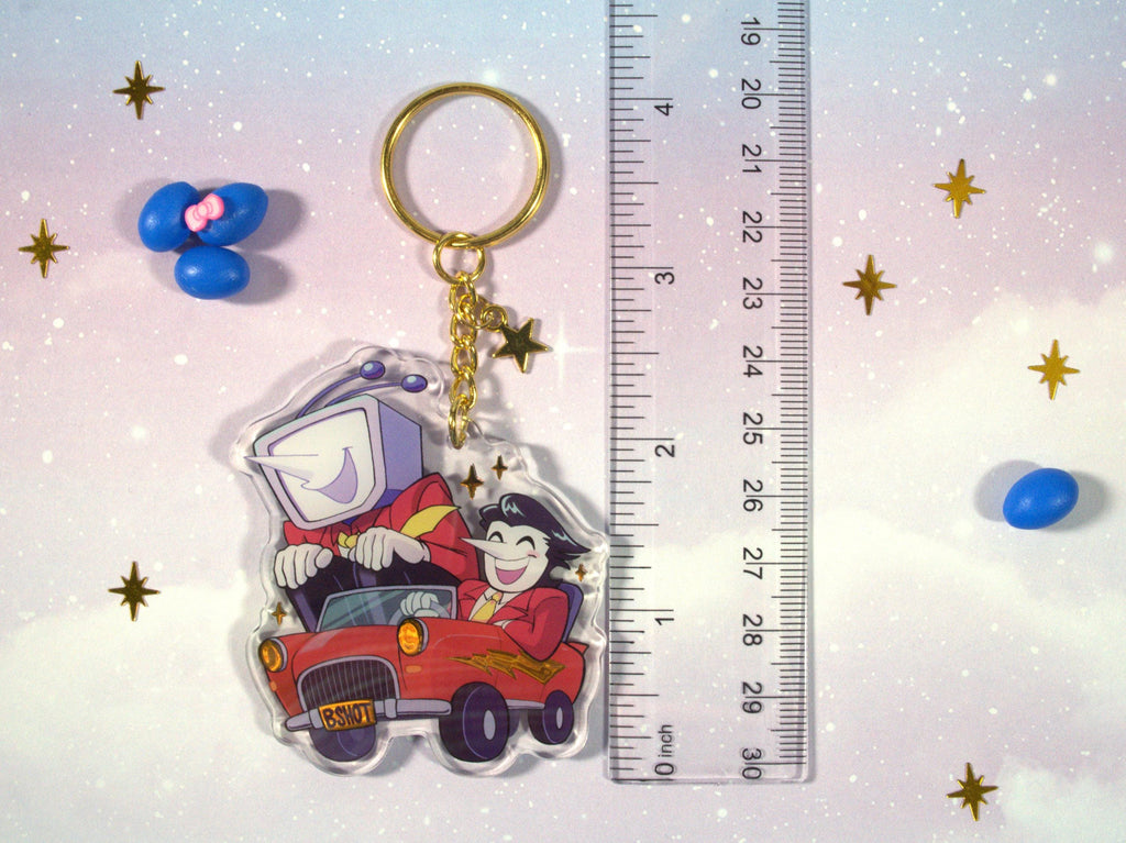 Spamton and Tenna Cungadero Keychain