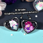 Deltarune Wooden Embossed Buttons