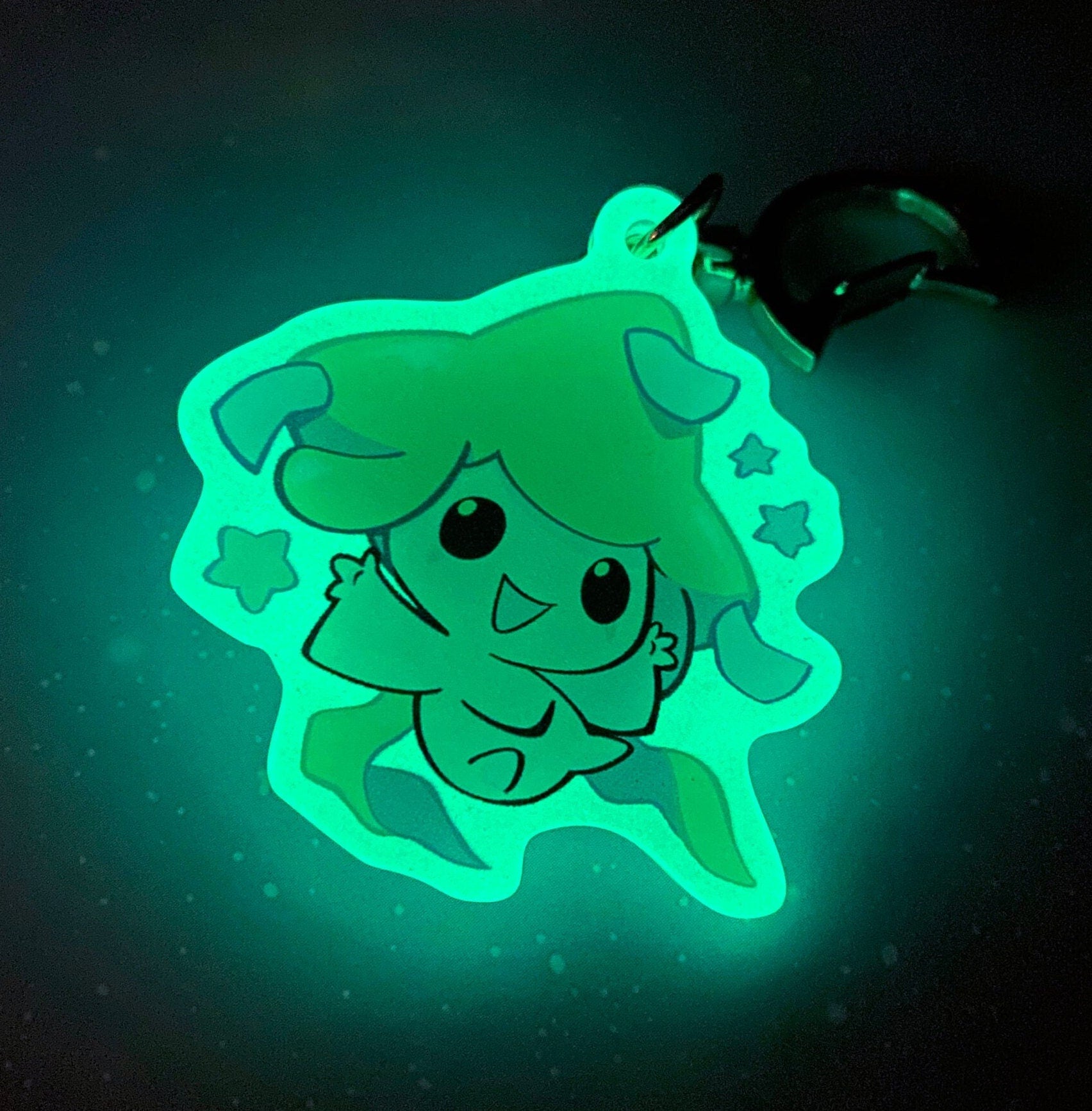 Jirachi Glow-in-the-Dark Keychain