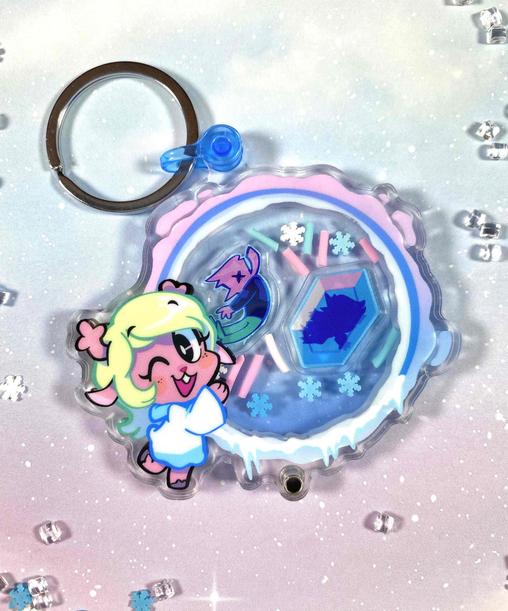 Noelle Snowgrave Shaker Keychain