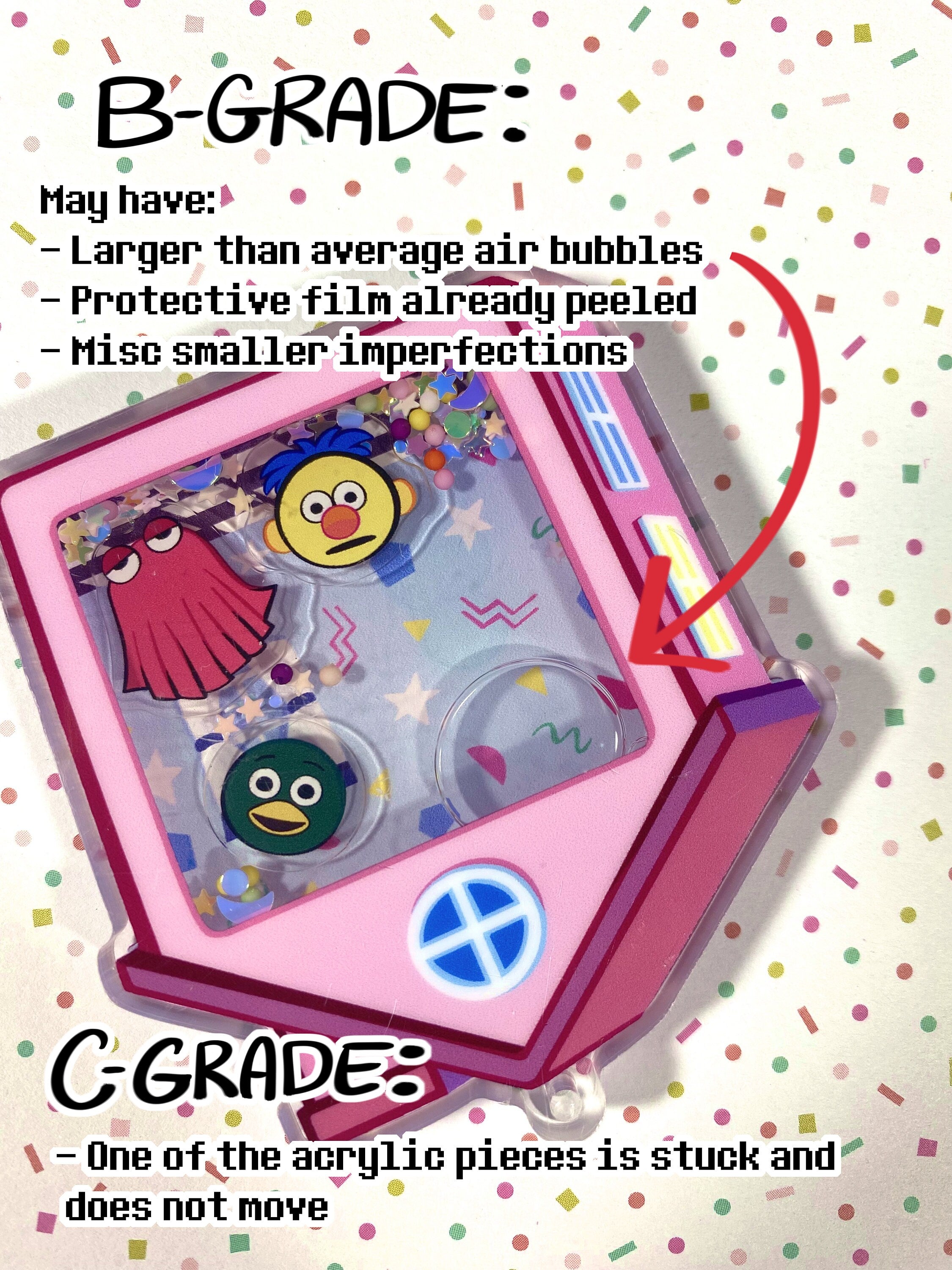 Don’t Hug Me I’m Scared Liquid Shaker Charm