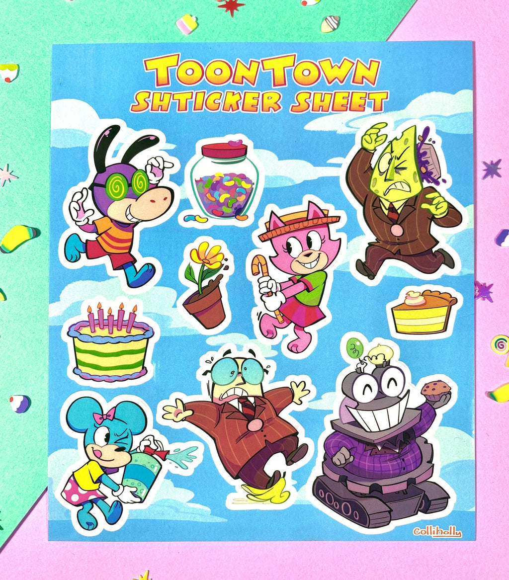 Toontown Sticker Sheet