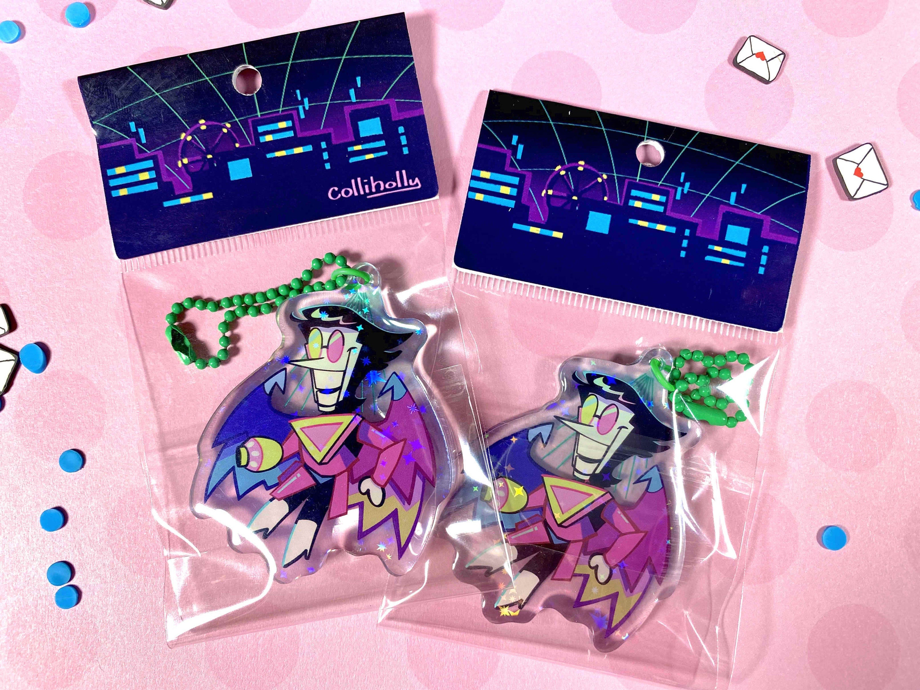 Spamton NEO Holographic Keychain
