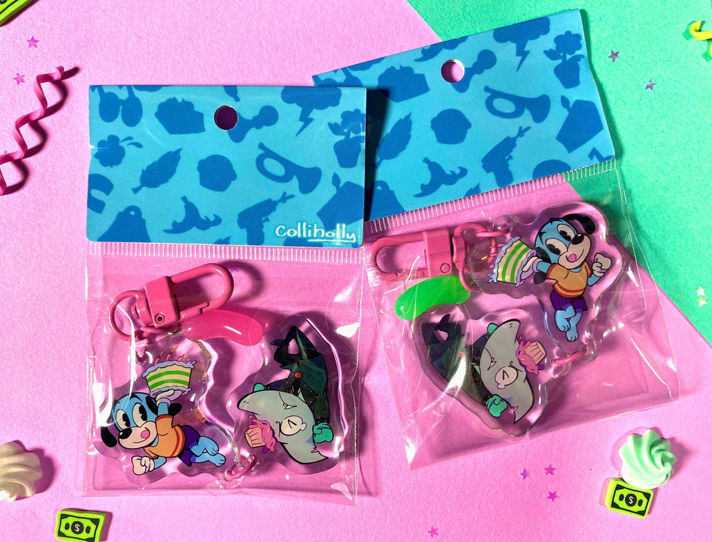 Toontown 2-Piece Connected Keychain