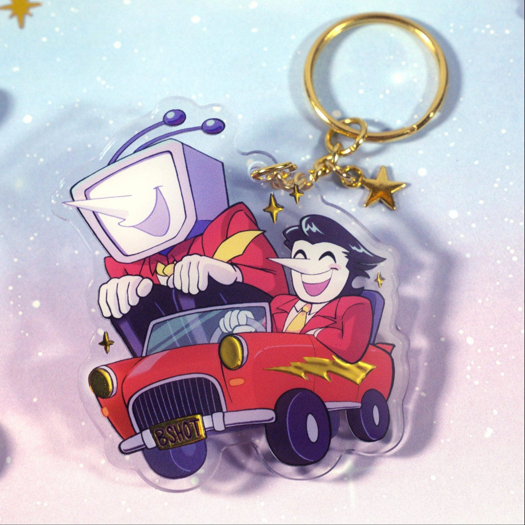 Spamton and Tenna Cungadero Keychain