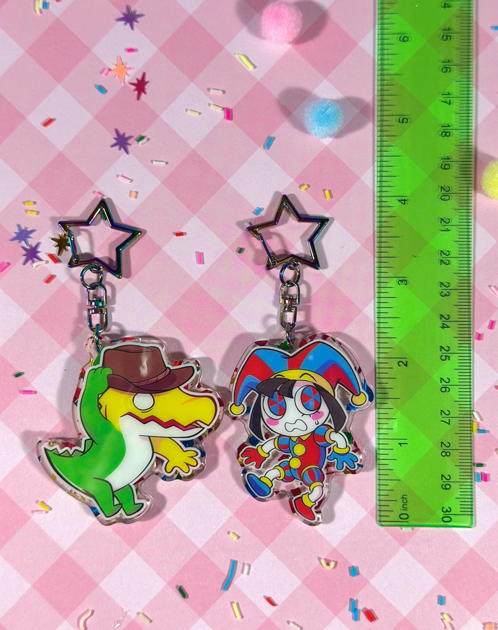 Pomni and Gummigoo Keychains
