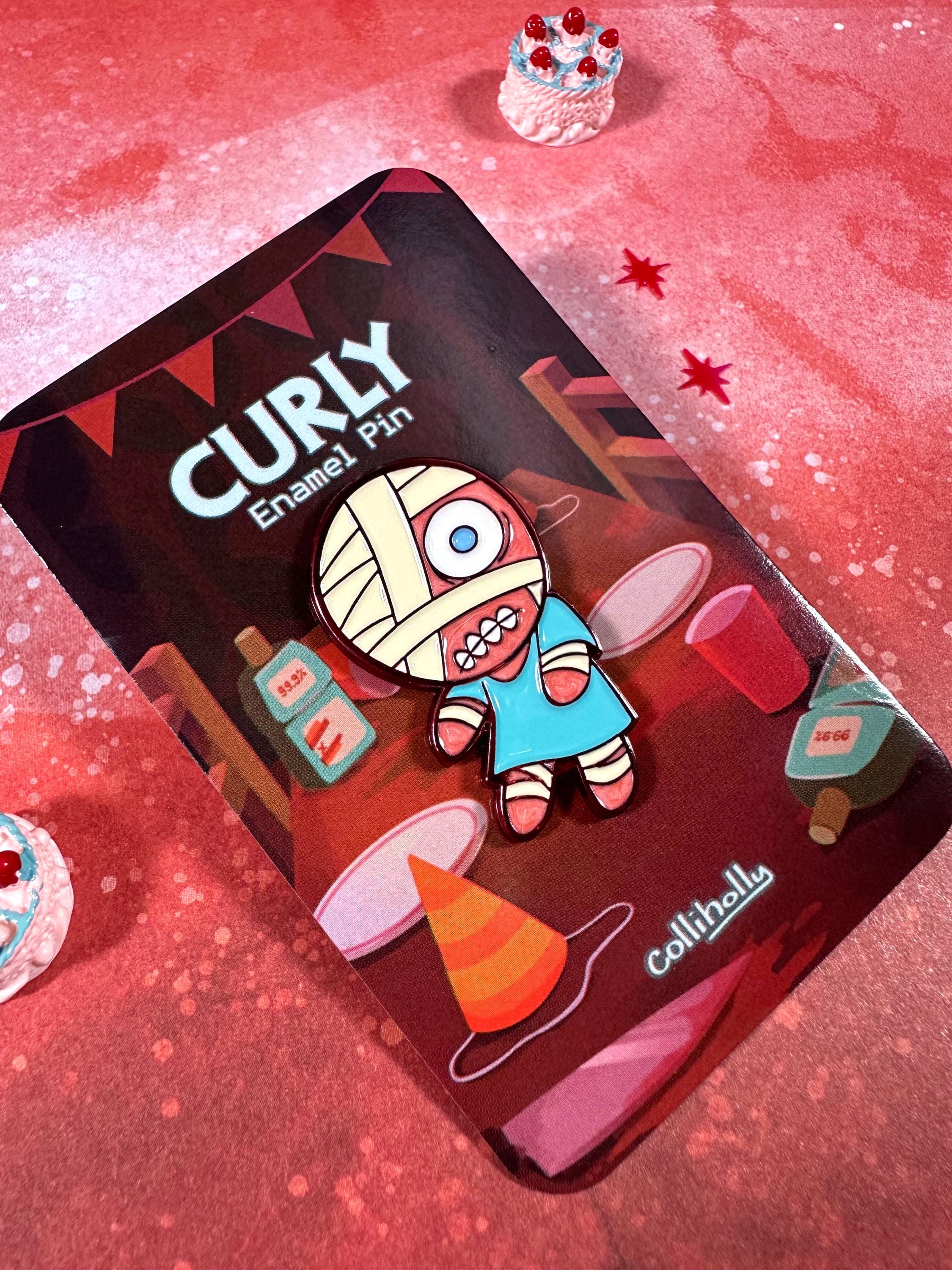 Curly Mouthwashing Pin