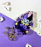 Jevil Glitter Keychain