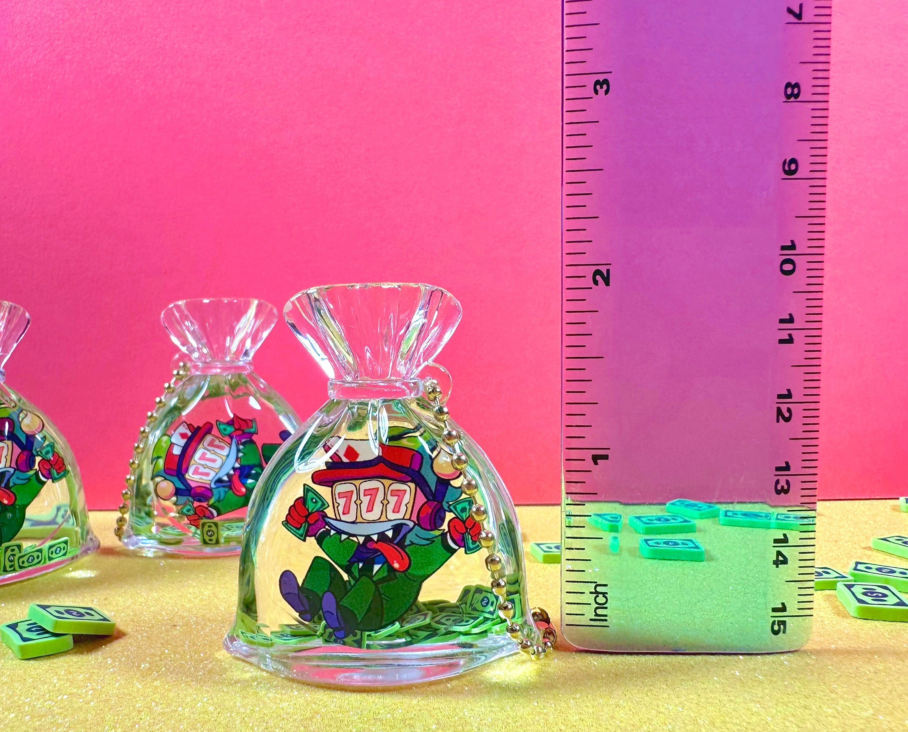 Duck Shuffler Liquid Money Bag Charm