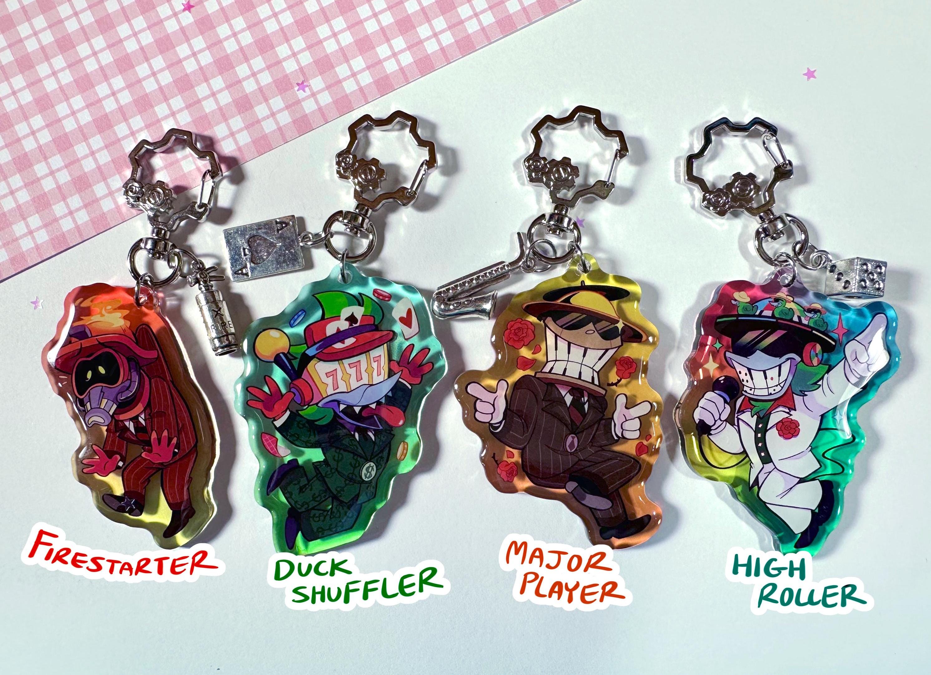 Toontown Corporate Clash Manager Cog Keychains