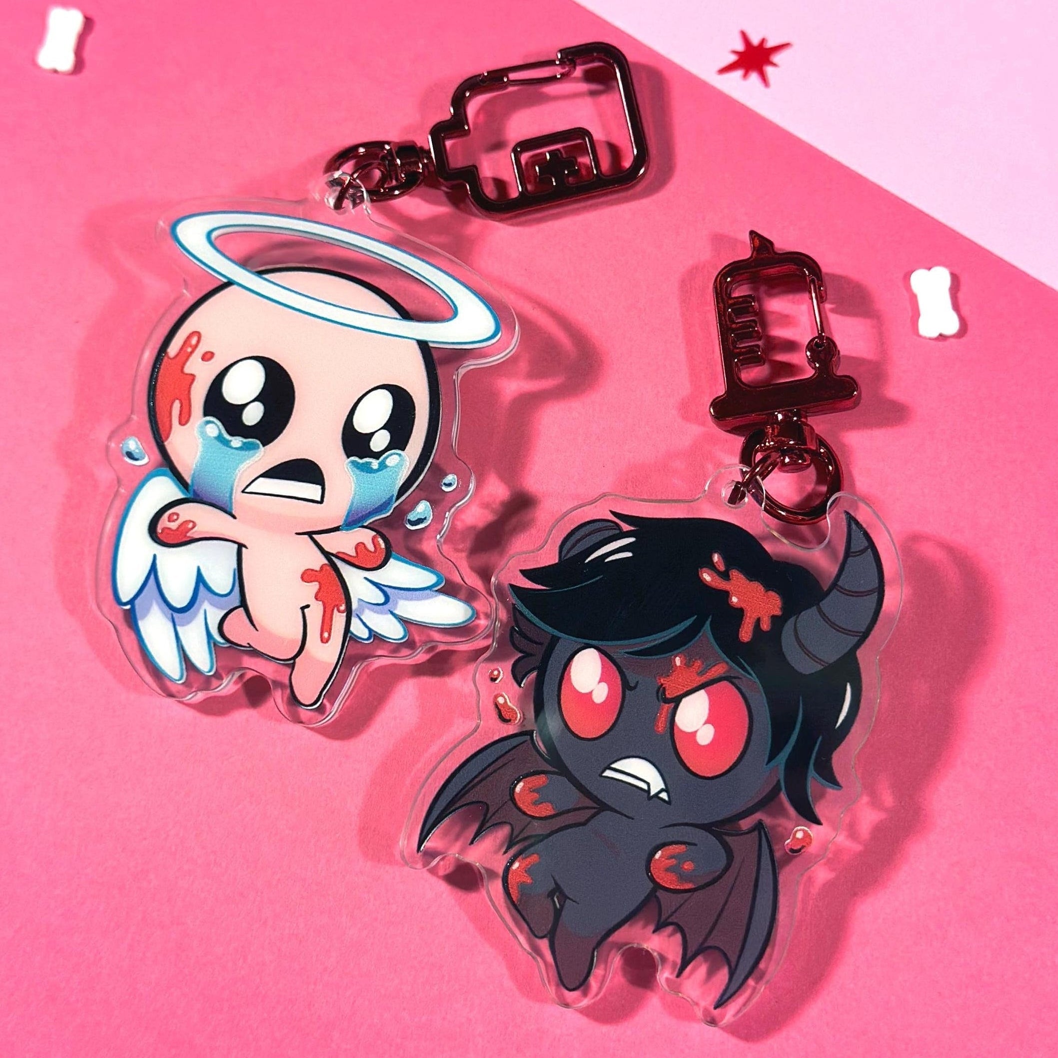 The Binding of Isaac Gloss Oil Keychains