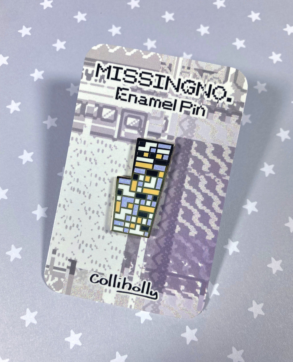 Missingno Glitter Pin
