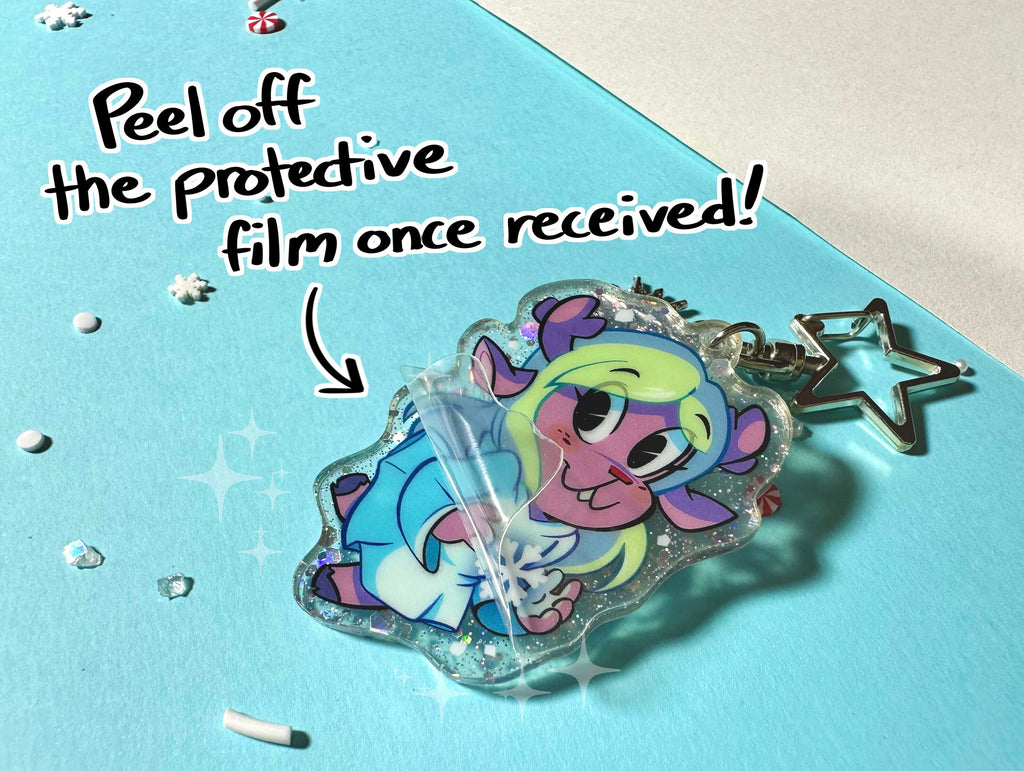 Noelle Glitter Keychain