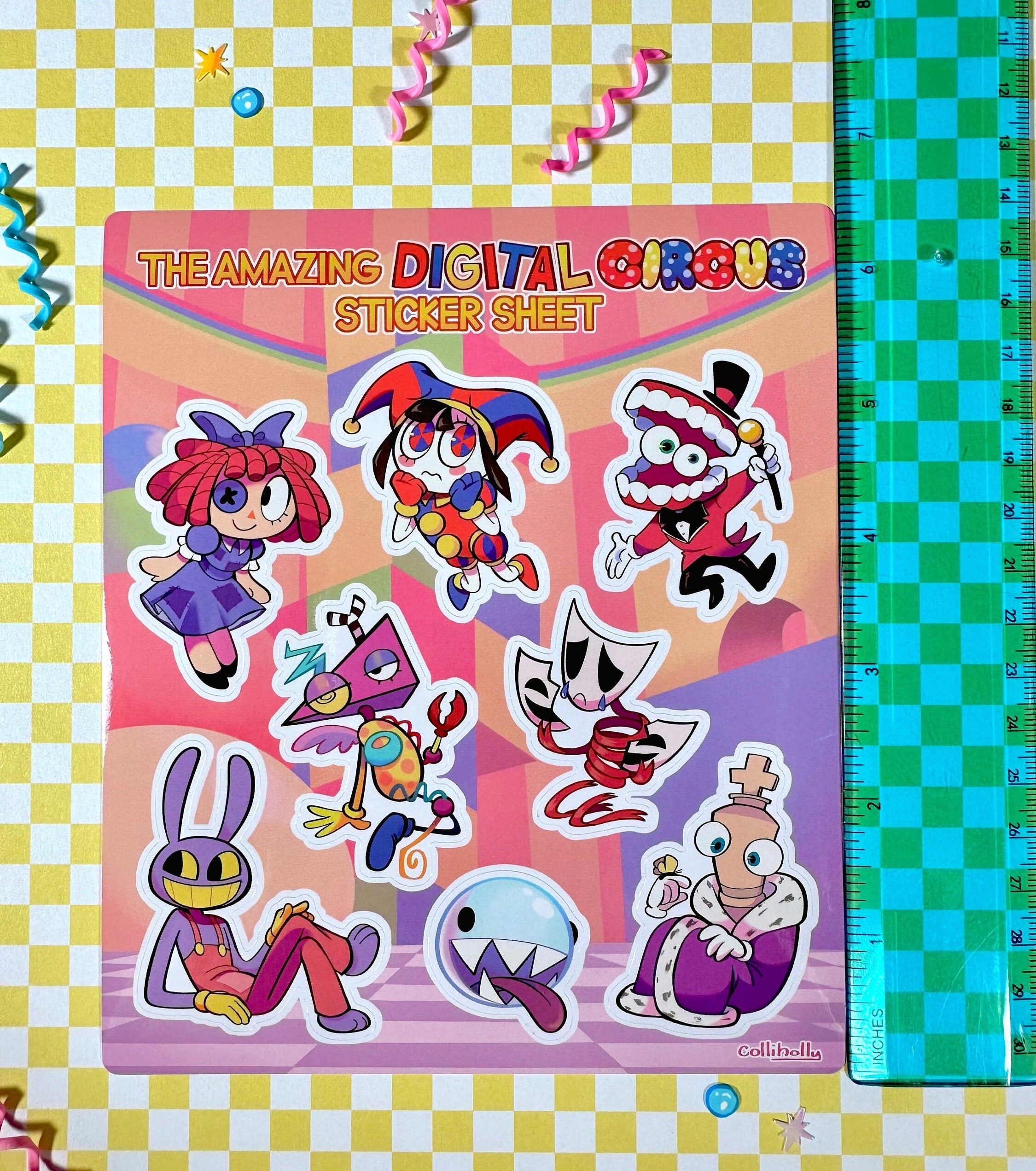 The Amazing Digital Circus Sticker Sheet