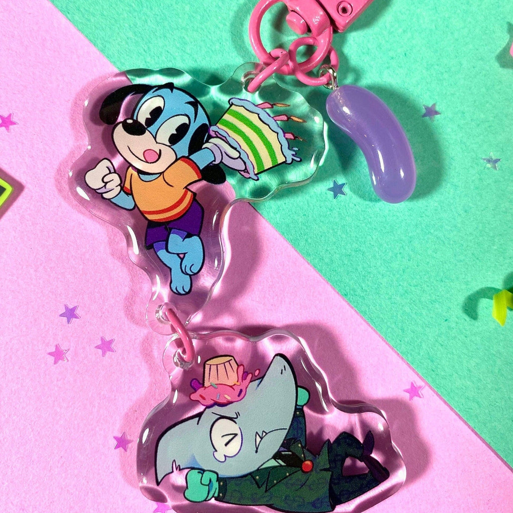 Toontown 2-Piece Connected Keychain
