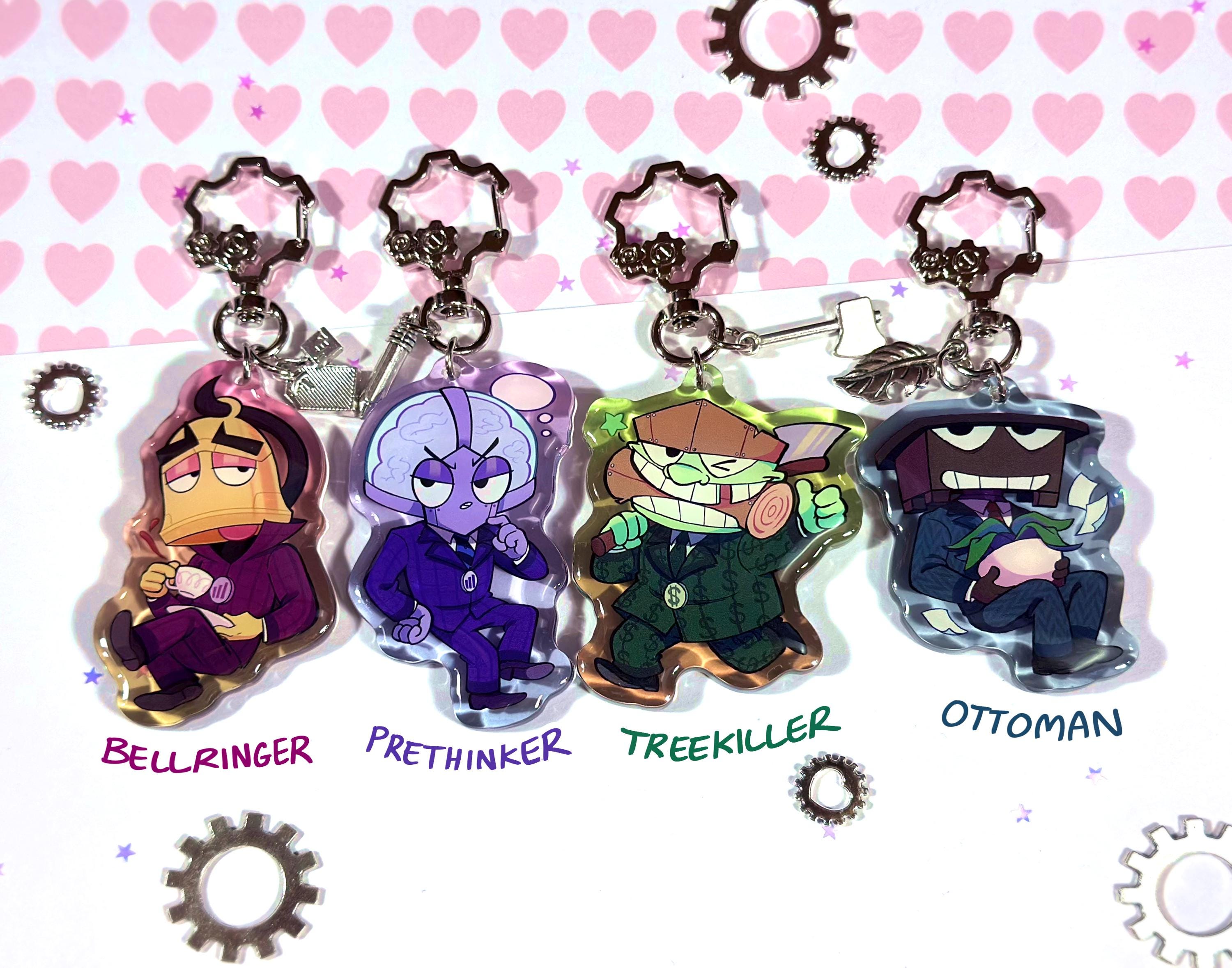 Toontown Corporate Clash Manager Cog Keychains