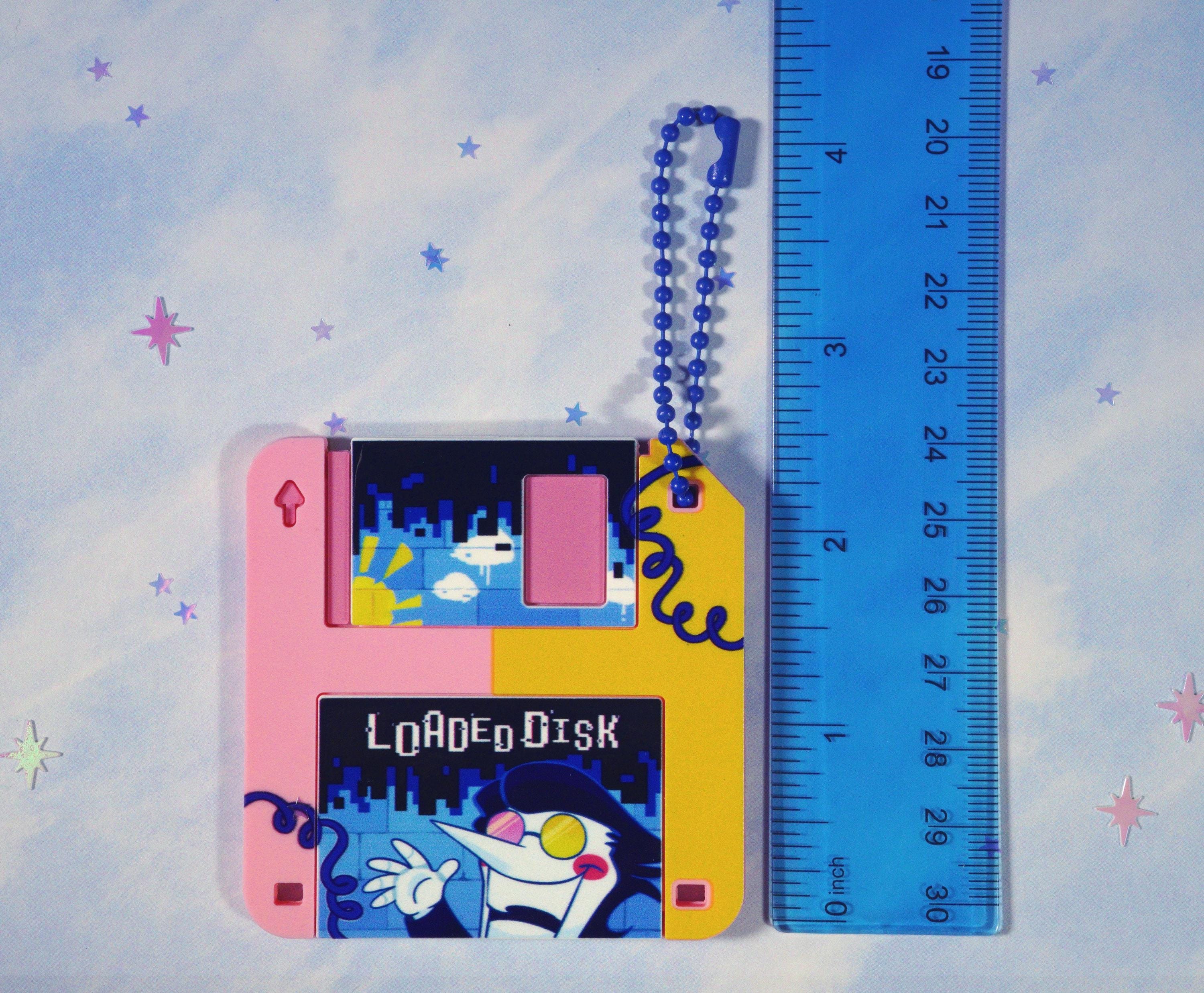 Spamton Floppy Disk Charm