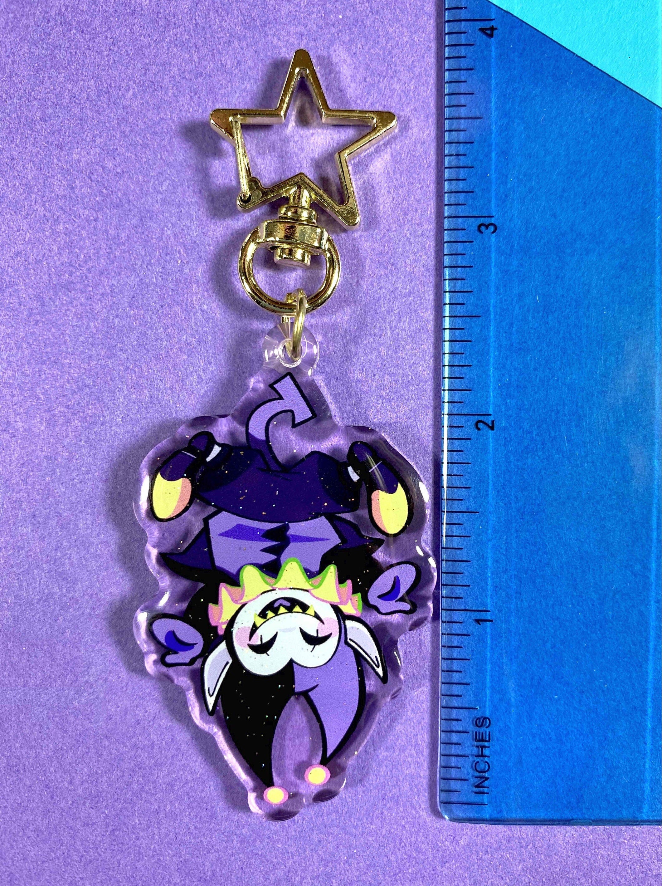 Jevil Glitter Keychain
