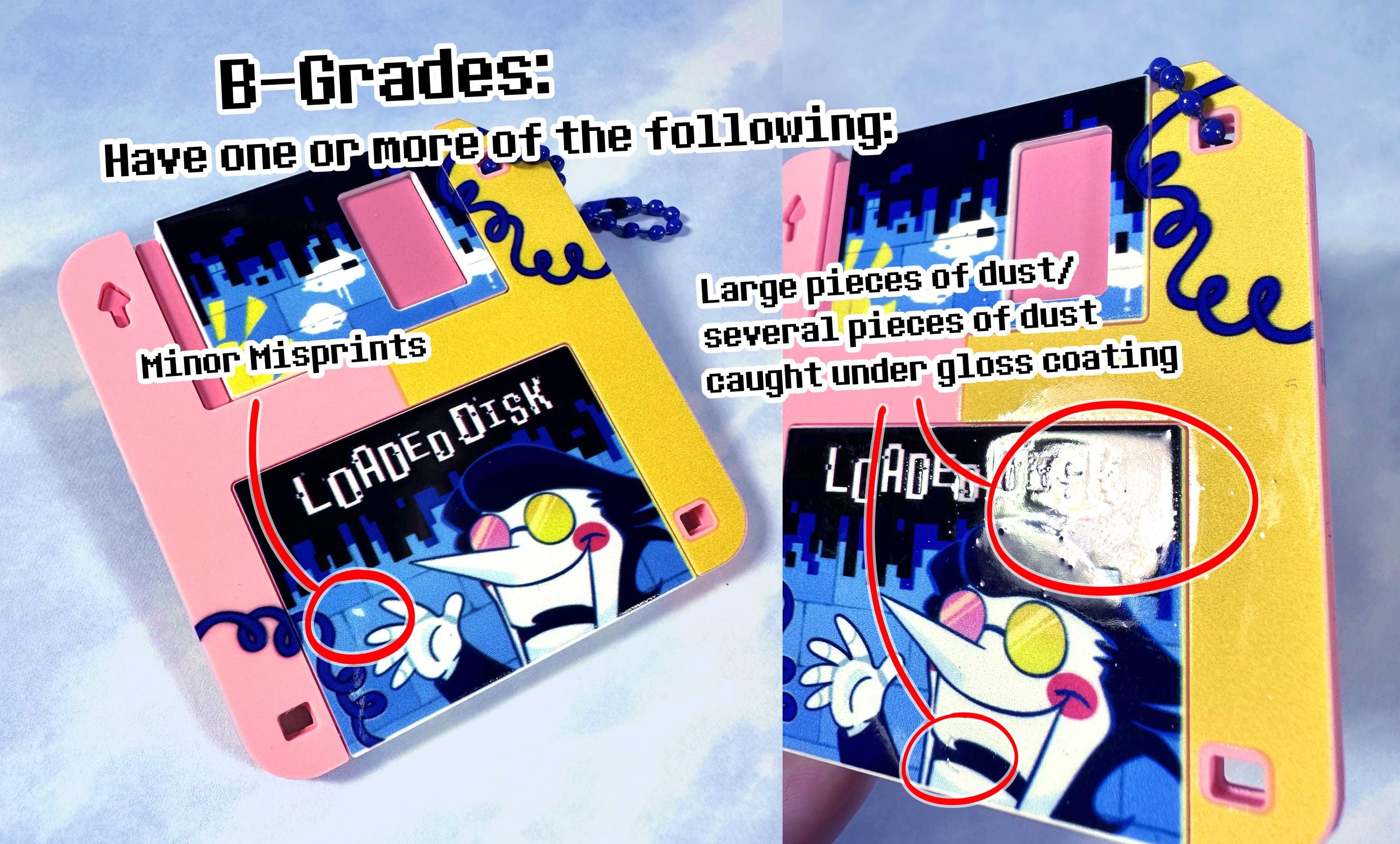Spamton Floppy Disk Charm