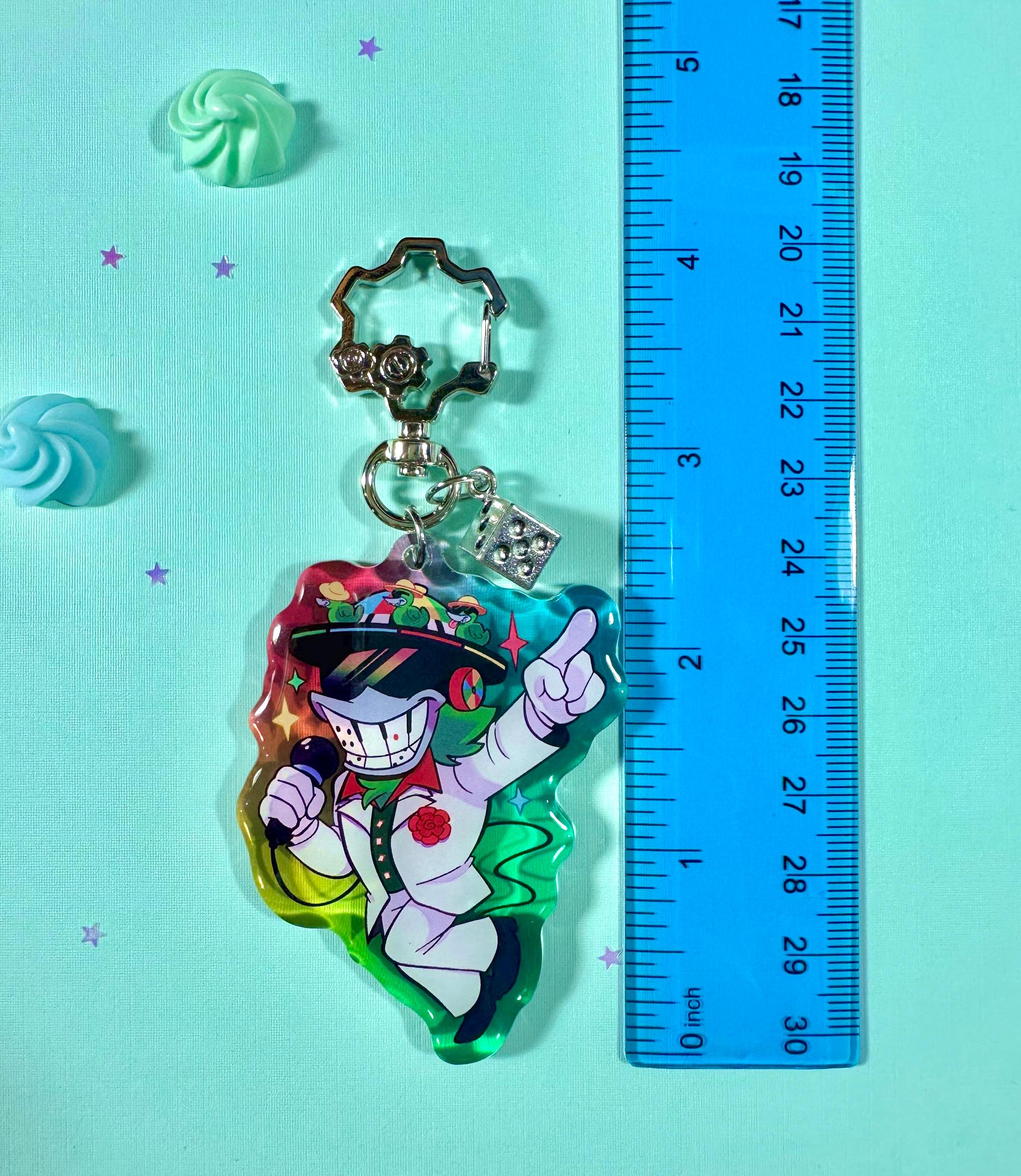 Toontown Corporate Clash Manager Cog Keychains