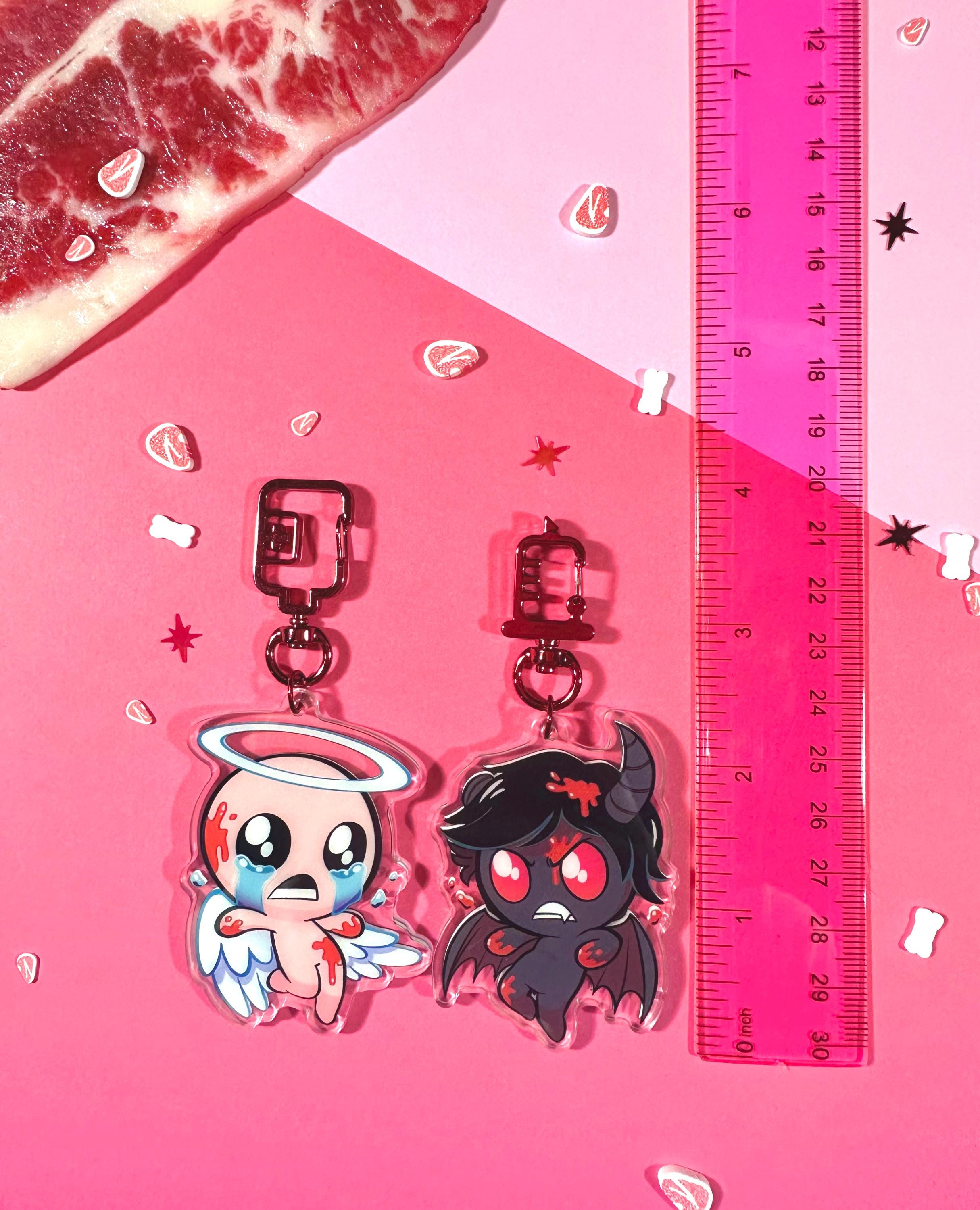 The Binding of Isaac Gloss Oil Keychains