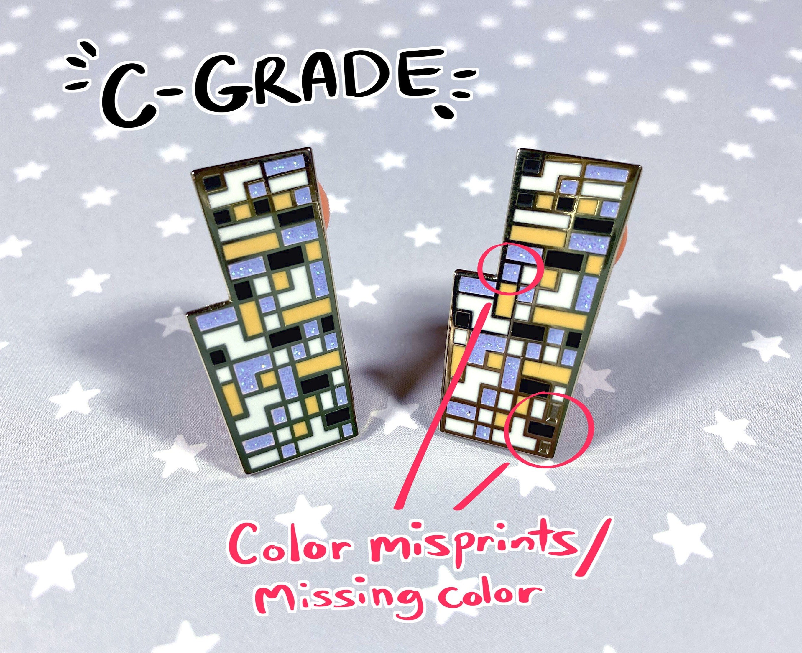 Missingno Glitter Pin