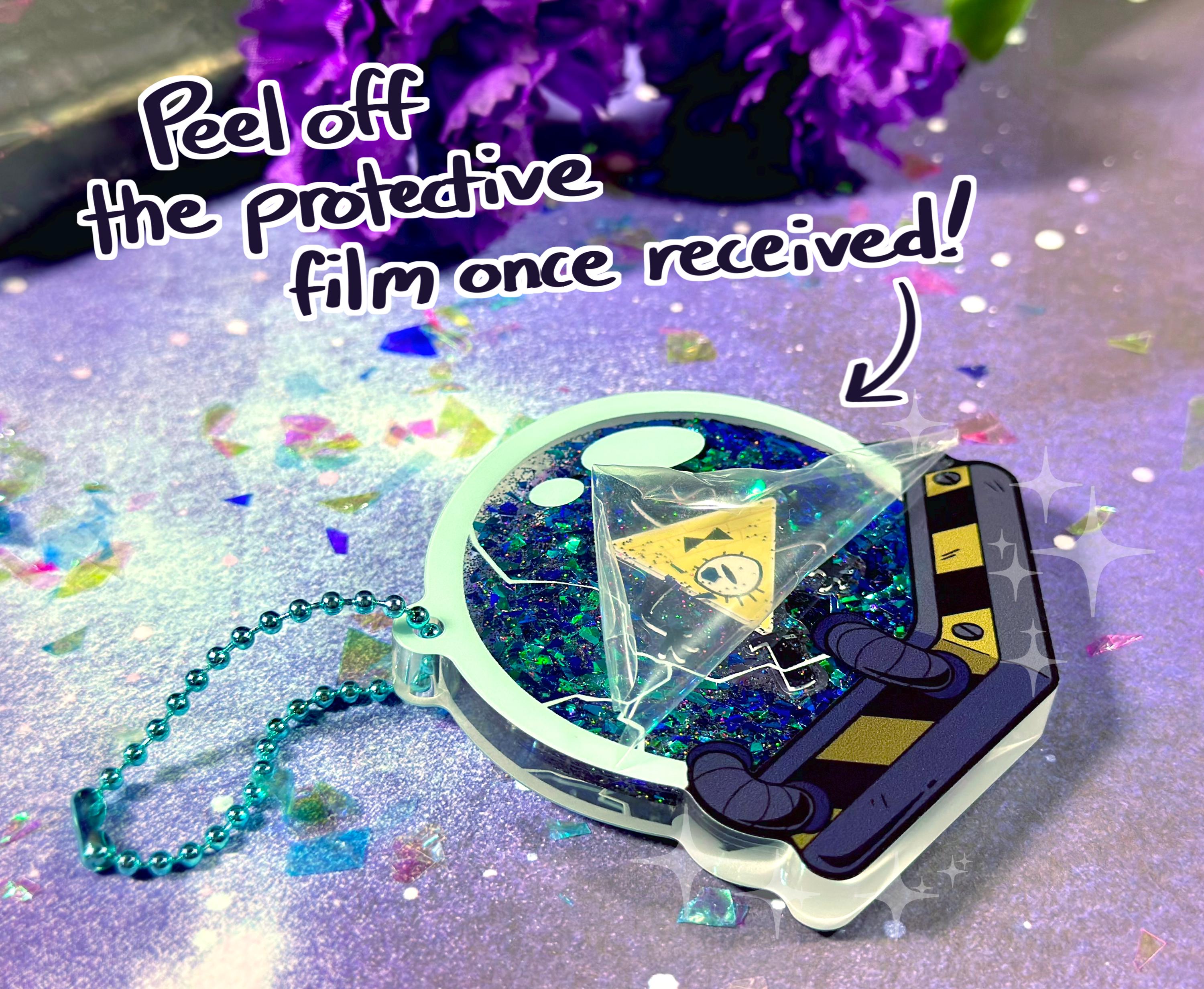 Bill Cipher Liquid Shaker Charm