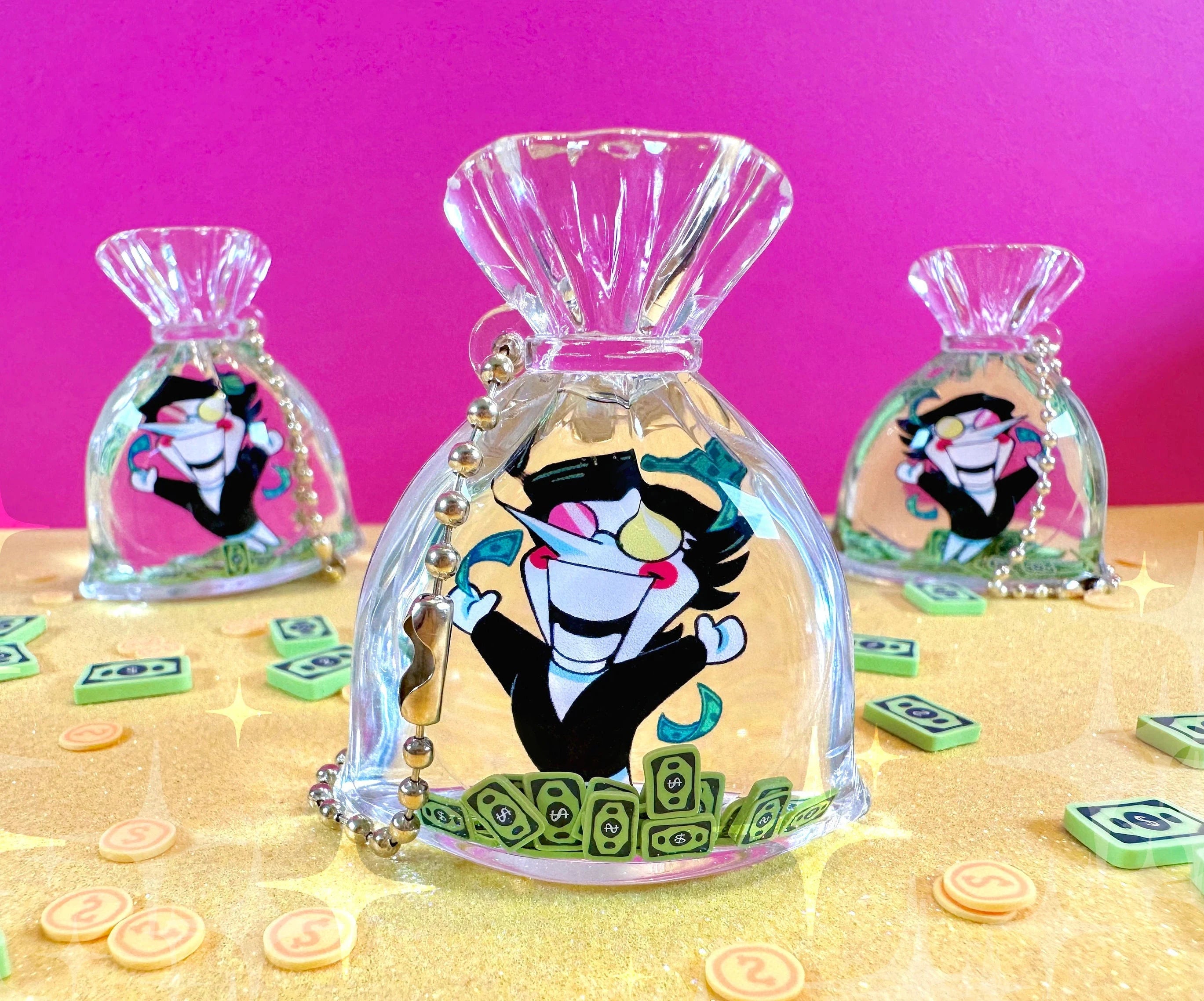 Spamton Liquid Money Bag Charm