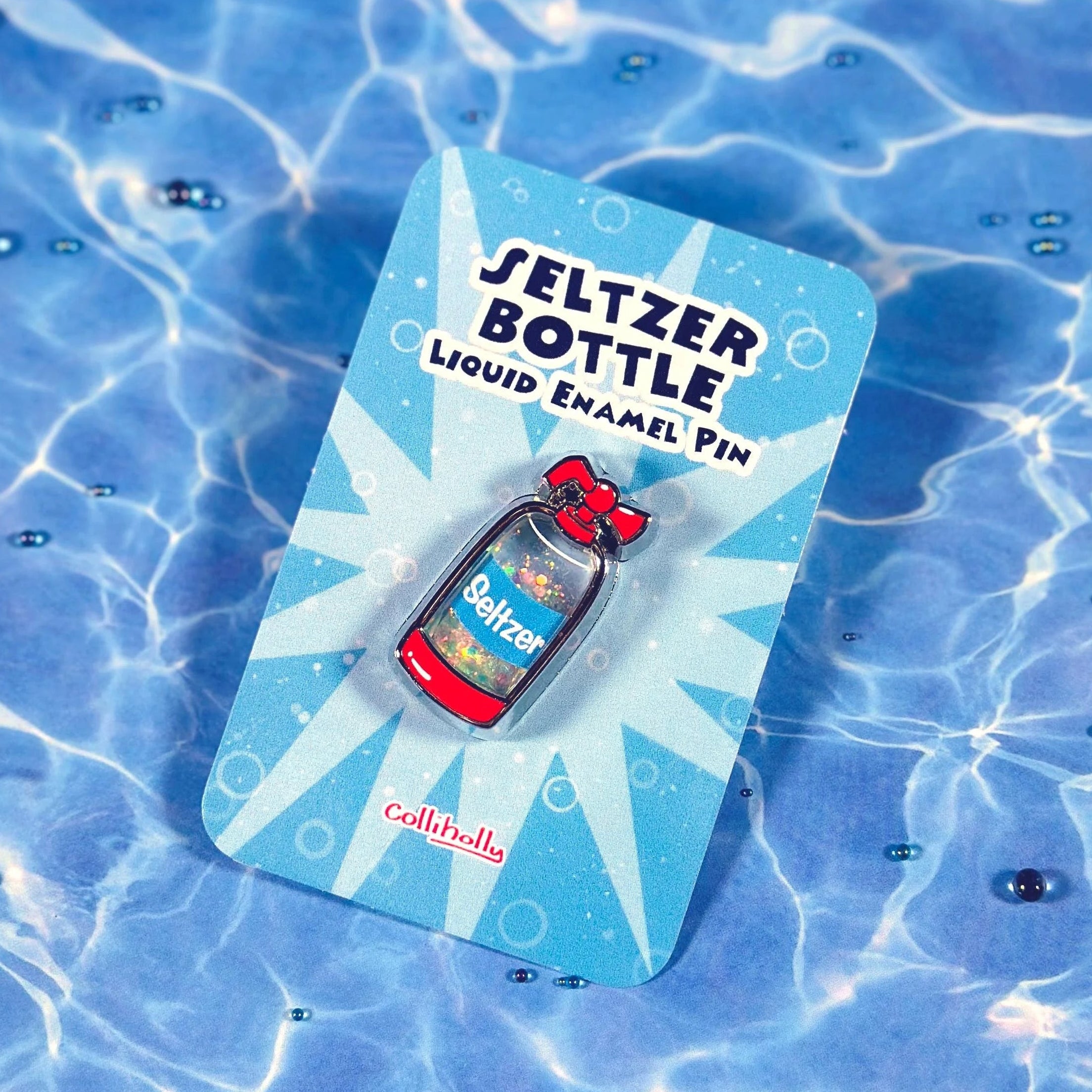 Seltzer Bottle Liquid Quicksand Pin