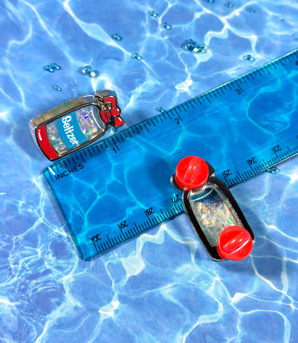 Seltzer Bottle Liquid Quicksand Pin