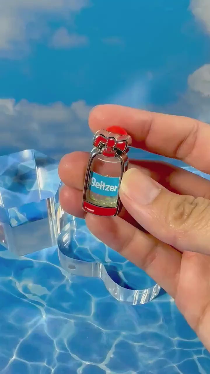 Seltzer Bottle Liquid Quicksand Pin